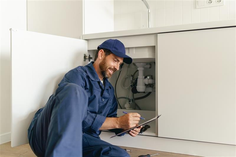 Local Sanford, Florida plumber inspecting residential plumbing system